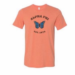 alpha phi butterfly shirt
